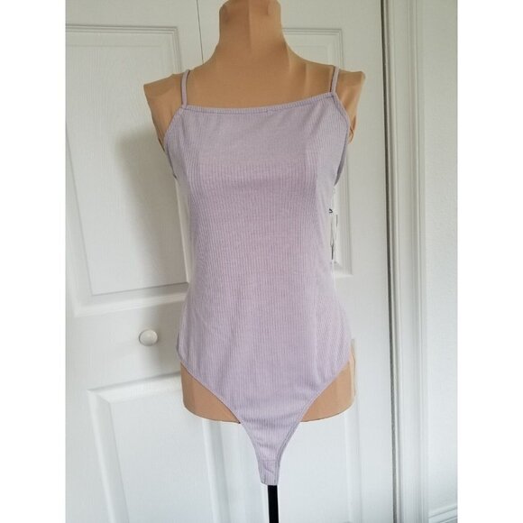 Sage The Label Women's Bodysuit Twist Back Adjustable Straps Lavender Sz S - Picture 1 of 5